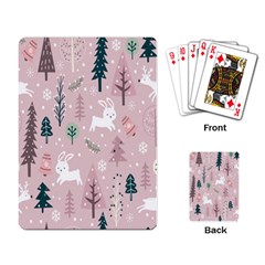 Winter Season Seamless Pattern Playing Cards Single Design (rectangle)