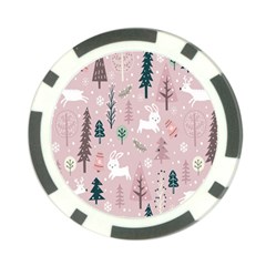 Winter Season Seamless Pattern Poker Chip Card Guard (10 Pack) by Jancukart