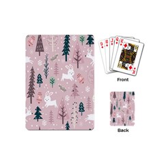 Winter Season Seamless Pattern Playing Cards Single Design (mini)