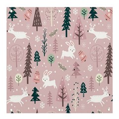 Winter Season Seamless Pattern Banner And Sign 4  X 4  by Jancukart