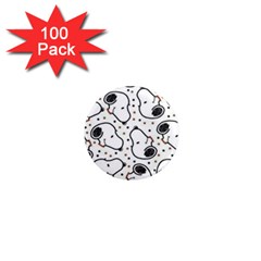 Dog Pattern 1  Mini Magnets (100 Pack) 