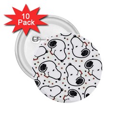 Dog Pattern 2 25  Buttons (10 Pack) 