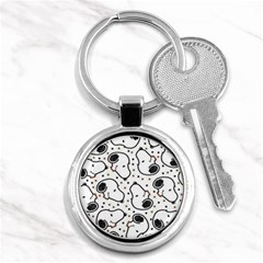 Dog Pattern Key Chain (round) by Jancukart