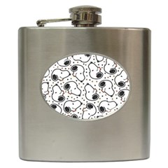 Dog Pattern Hip Flask (6 Oz)