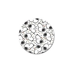 Dog Pattern Golf Ball Marker by Jancukart