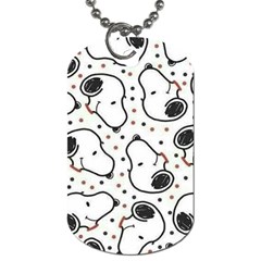 Dog Pattern Dog Tag (two Sides) by Jancukart