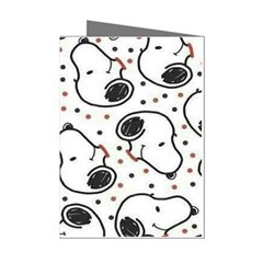 Dog Pattern Mini Greeting Cards (pkg Of 8)