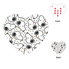 Dog Pattern Playing Cards Single Design (heart) by Jancukart