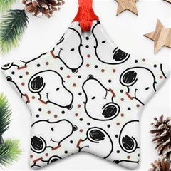 Dog Pattern Star Ornament (two Sides) by Jancukart