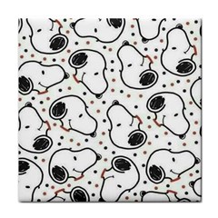 Dog Pattern Face Towel by Jancukart