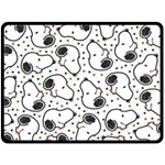 Dog Pattern Fleece Blanket (Large)  80 x60  Blanket Front