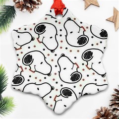 Dog Pattern Snowflake Ornament (two Sides) by Jancukart