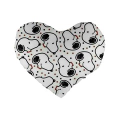 Dog Pattern Standard 16  Premium Heart Shape Cushions