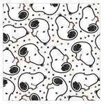 Dog Pattern Square Satin Scarf (36  x 36 ) Front