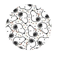 Dog Pattern Mini Round Pill Box (pack Of 5) by Jancukart