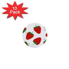 Seamless-pattern-fresh-strawberry 1  Mini Buttons (10 Pack) 