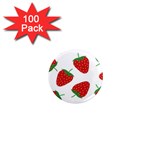 Seamless-pattern-fresh-strawberry 1  Mini Magnets (100 pack)  Front