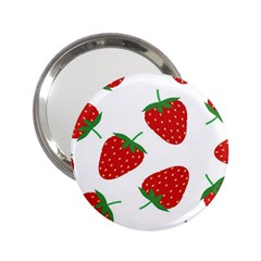 Seamless-pattern-fresh-strawberry 2 25  Handbag Mirrors