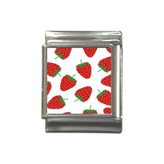 Seamless-pattern-fresh-strawberry Italian Charm (13mm) by Jancukart