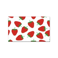 Seamless-pattern-fresh-strawberry Sticker Rectangular (10 Pack)