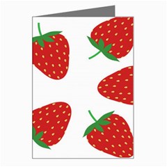 Seamless-pattern-fresh-strawberry Greeting Card by Jancukart