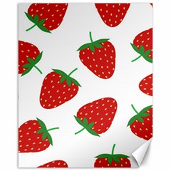 Seamless-pattern-fresh-strawberry Canvas 16  X 20  by Jancukart