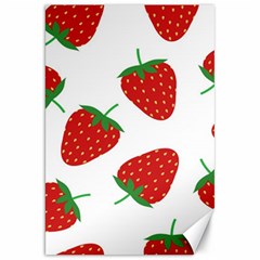 Seamless-pattern-fresh-strawberry Canvas 20  X 30  by Jancukart