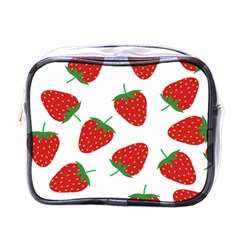 Seamless-pattern-fresh-strawberry Mini Toiletries Bag (one Side)