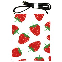 Seamless-pattern-fresh-strawberry Shoulder Sling Bag