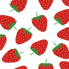 Seamless-pattern-fresh-strawberry Play Mat (rectangle) by Jancukart