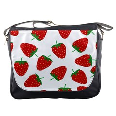 Seamless-pattern-fresh-strawberry Messenger Bag