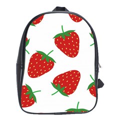 Seamless-pattern-fresh-strawberry School Bag (xl)