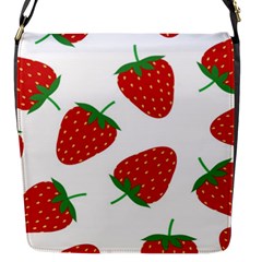 Seamless-pattern-fresh-strawberry Flap Closure Messenger Bag (s)