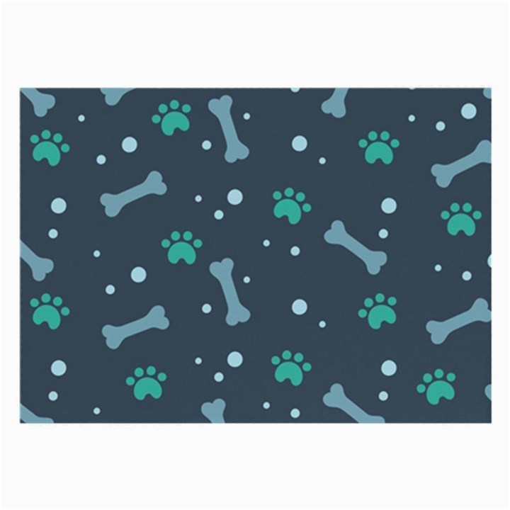 Bons-foot-prints-pattern-background Large Glasses Cloth (2 Sides)