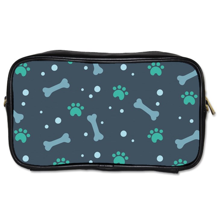 Bons-foot-prints-pattern-background Toiletries Bag (One Side)