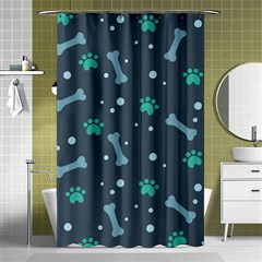 Bons-foot-prints-pattern-background Shower Curtain 48  X 72  (small) 