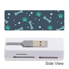 Bons-foot-prints-pattern-background Memory Card Reader (stick)