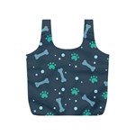 Bons-foot-prints-pattern-background Full Print Recycle Bag (S) Front