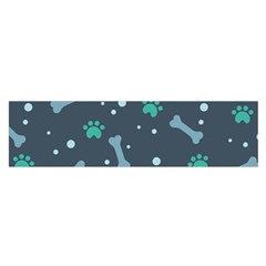 Bons-foot-prints-pattern-background Oblong Satin Scarf (16  X 60 )