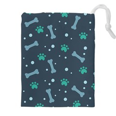 Bons-foot-prints-pattern-background Drawstring Pouch (4xl)