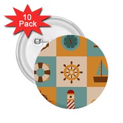 Nautical-elements-collection 2 25  Buttons (10 Pack) 