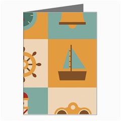 Nautical-elements-collection Greeting Card