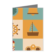 Nautical-elements-collection Mini Greeting Card