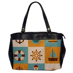 Nautical-elements-collection Oversize Office Handbag