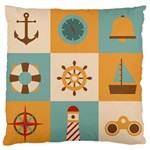 Nautical-elements-collection Standard Flano Cushion Case (Two Sides) Front