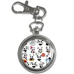 Playing-pandas-cartoons Key Chain Watches Front