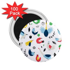 Vector-set-isolates-with-cute-birds-scandinavian-style 2 25  Magnets (100 Pack)  by Jancukart