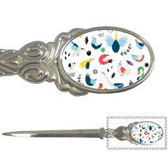 Vector-set-isolates-with-cute-birds-scandinavian-style Letter Opener by Jancukart