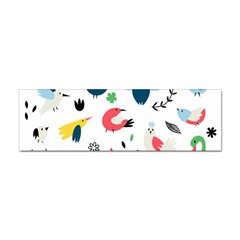 Vector-set-isolates-with-cute-birds-scandinavian-style Sticker (bumper) by Jancukart