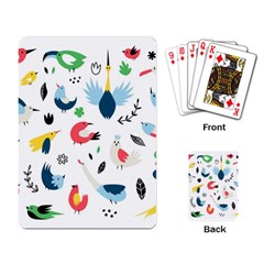 Vector-set-isolates-with-cute-birds-scandinavian-style Playing Cards Single Design (rectangle)